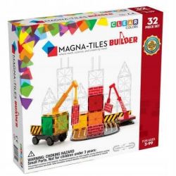 MAGNA-TILES Klocki Magnetyczne Builder 32 elementy Konstrukcyjne