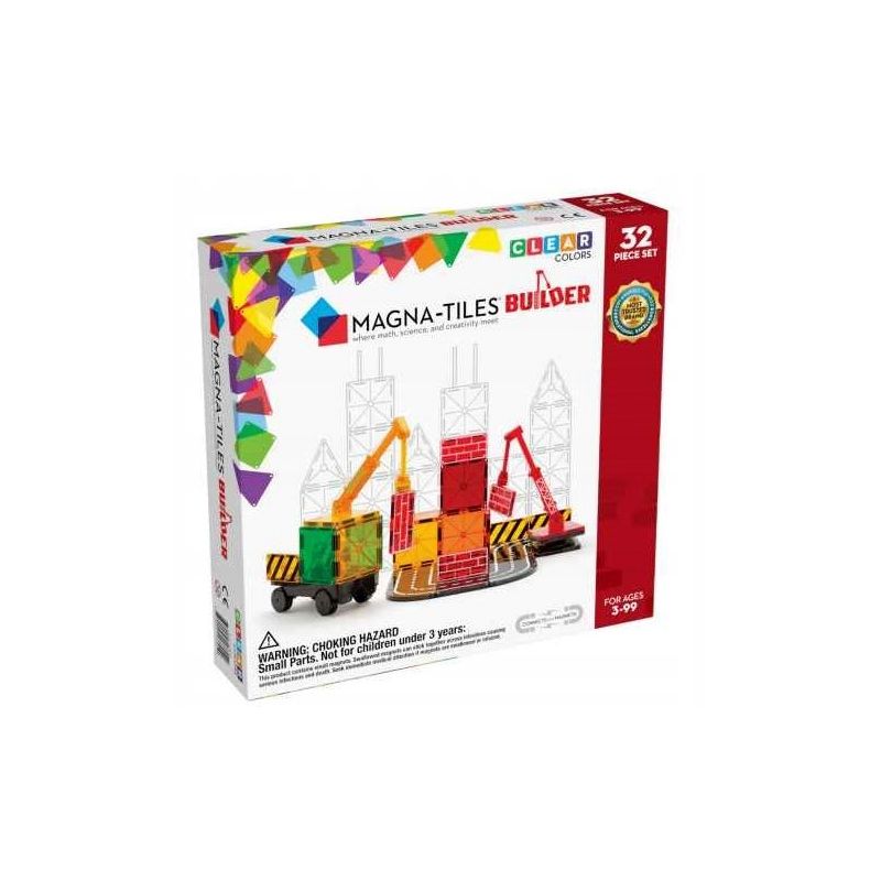 MAGNA-TILES Klocki Magnetyczne Builder 32 elementy Konstrukcyjne