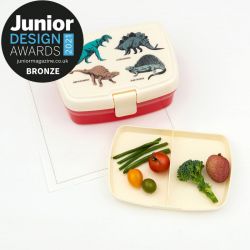 Rex London Lunchbox z Tacką Dinozaury Śniadaniówka Snackbox Pudełko