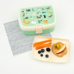 Rex London Lunchbox z Tacką Koty Śniadaniówka Snackbox Pudełko