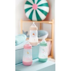 Mam Baby Butelka ANTYKOLKOWA Planet Love 260 ml + Smoczek 2m+