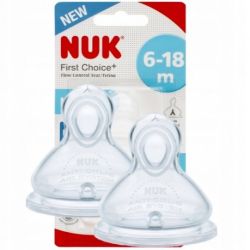 Nuk SMOCZEK do KASZKI Flow Control 6-18m First Choice+ 2 sztuki