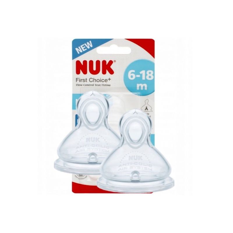 Nuk SMOCZEK do KASZKI Flow Control 6-18m First Choice+ 2 sztuki