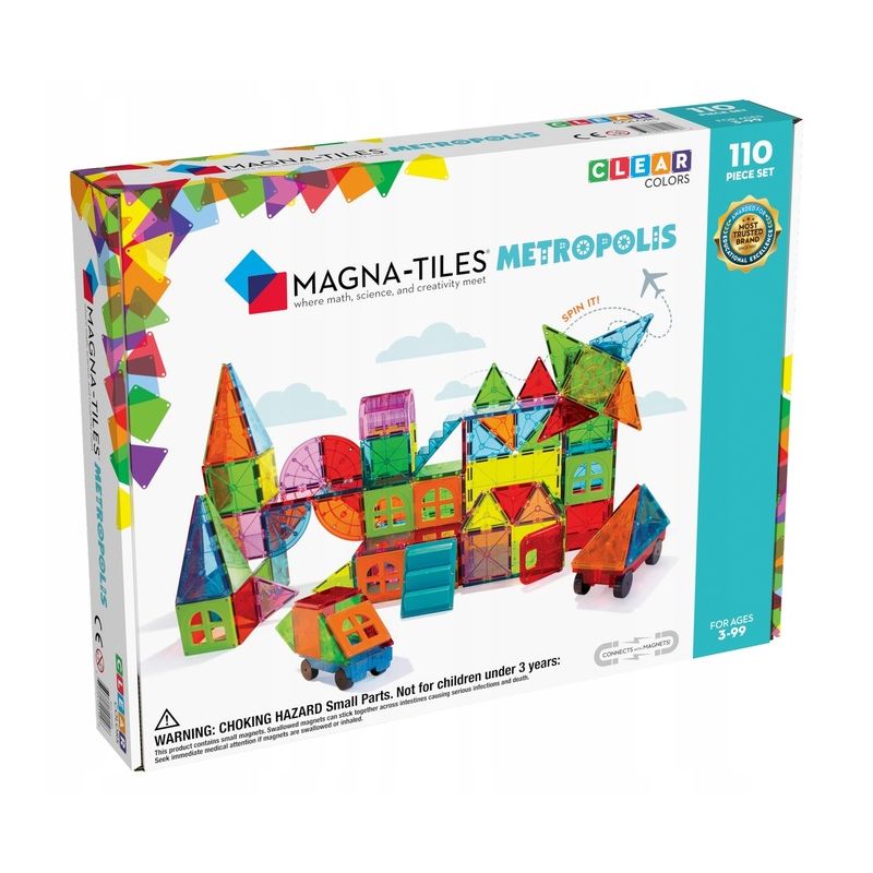 MAGNA TILES Metropolis Klocki Magnetyczne 110 el