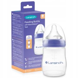 Lansinoh NEW Butelka 160 ml Smoczek WOLNY 1m+ Natural Wave +...