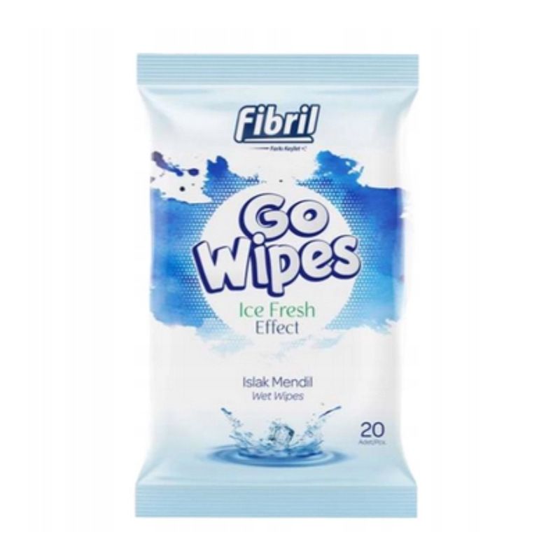 Fresh Baby Go Wipes Ice Fresh Chusteczki Nawilżane Odświeżające 20 sztuk