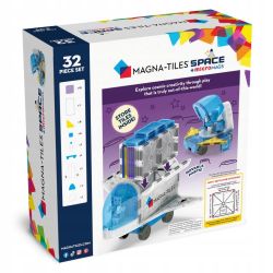 MAGNA-TILES Klocki Magnetyczne Kosmos 32 elementy Konstrukcyjne