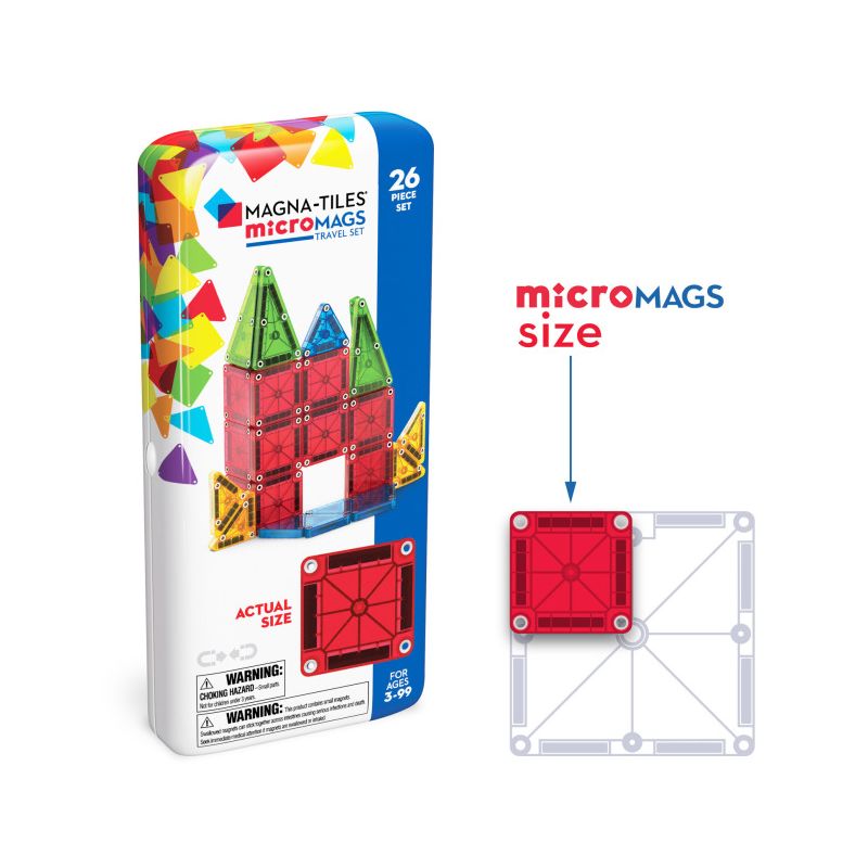 TRAVEL klocki magnetyczne microMAGS zestaw 26 el.